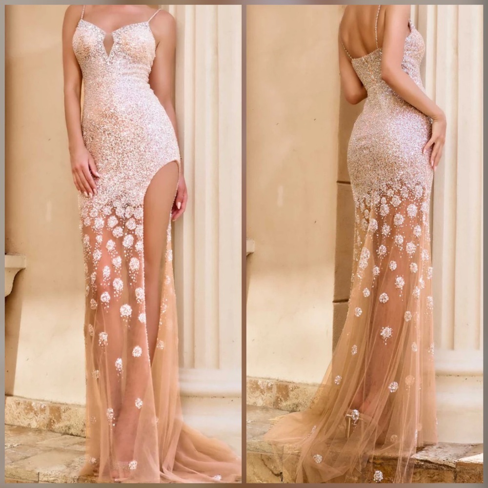 Pageant evening gown, prom dress, gala gown, wedding or formal dress